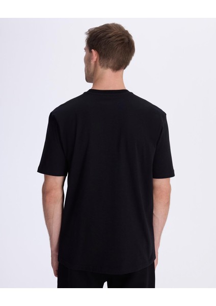 Authentic Baston Erkek Siyah Regular Fit T-Shirt modelleri