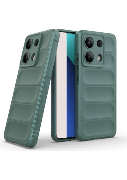Xiaomi Redmi Note 13 4g Kılıf Kamera Korumalı Mat Hisli Dalgalı Elde Kaymaz Yumuşak Kadife Silikon Kamera Koruma