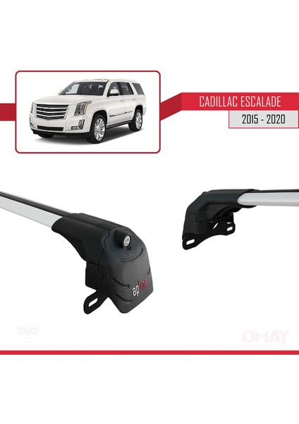 Cadillac Escalade 2015-2020 Arası ile Uyumlu Ace-2 Ara Atkı Tavan Barı Gri 2 Adet modelleri