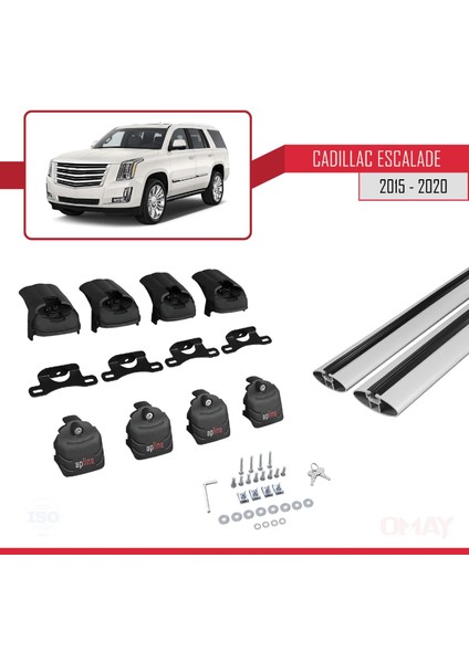 Cadillac Escalade 2015-2020 Arası ile Uyumlu Ace-2 Ara Atkı Tavan Barı Gri 2 Adet fırsatları