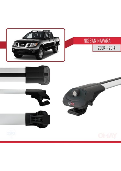 Nissan Navara 2004-2014 Arası ile Uyumlu Ace-1 Ara Atkı Tavan Barı Gri 3 Adet modelleri