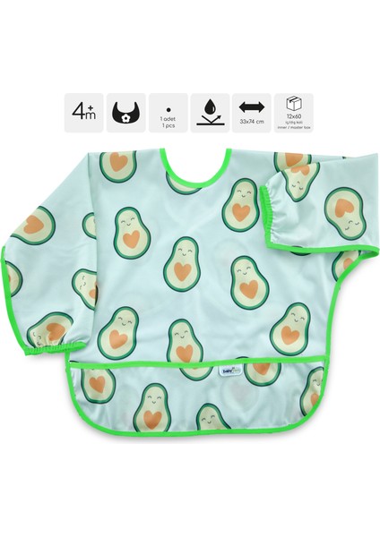 Babyjem Baskılı Kollu Mama Önlüğü 784
