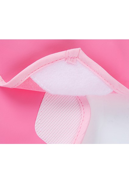 Babyjem Poli Muşamba Kollu Önlük Pembe