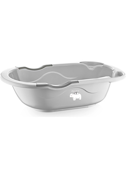 Giderli Desenli Banyo Küveti Mat Gri