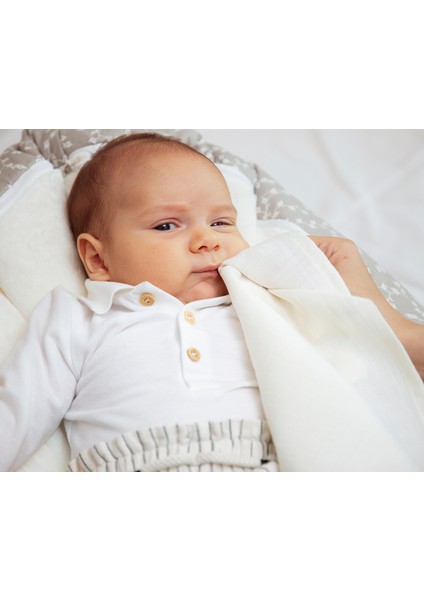 Babyjem 4'lü Börümcük Mendil Ekru ART-802