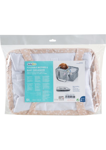 Babyjem Katlamalı Anne & Bebek Organizer Somon Çiçek ART-795