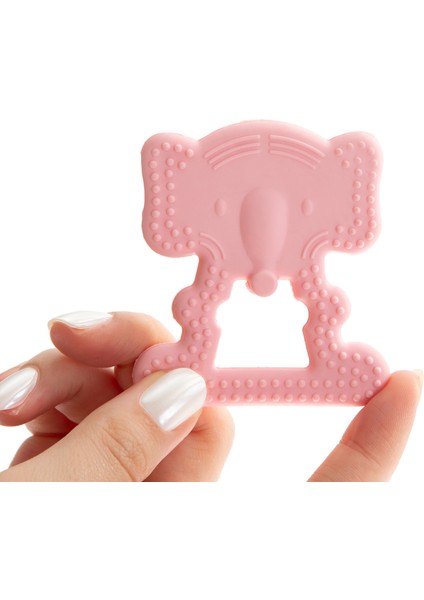 Babyjem Diş Kaşıyıcı Fil Pembe 628 modelleri
