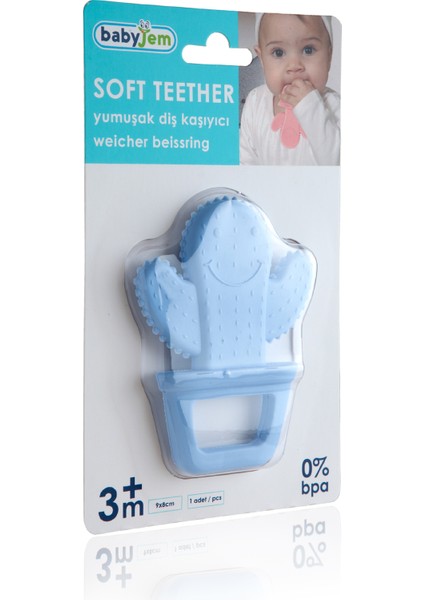 Diş Kaşıyıcı Kaktüs Mavi