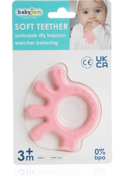 Babyjem Diş Kaşıyıcı Ahtapot Pembe