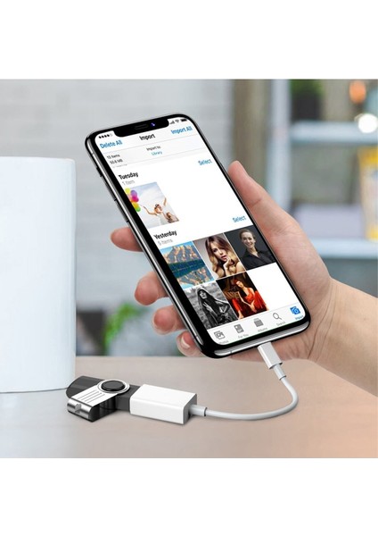 Iphone USB Dönüştürücü Otg Adaptör Iphone / Ipad Lightning To USB 3.0 Aktarıcı