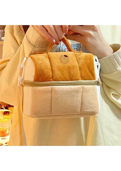 Cute Toast Bread Makeup Bag (Yurt Dışından)