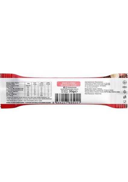 Meyve Bar - Çilekli ve Fındıklı 35G x 12 Adet