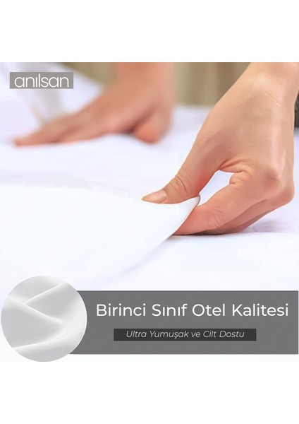 Saten Beyaz Tek Kişilik Nevresim Takımı – 83 Tel, Çarşaf, Nevresim Ve Yastık Kılıfı