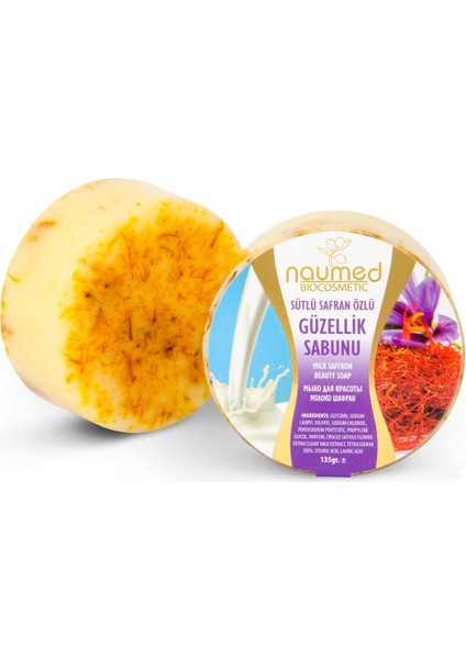 Keçi Sütlü Safran Özlü Güzellik Sabunu