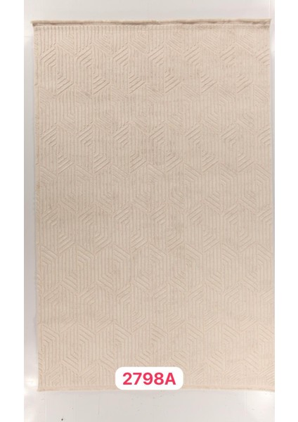 Karizma 02798A Bej Beyaz Modern Çizgili Halı fiyatları