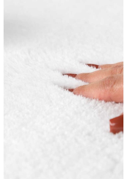 Yıkanabilir Kaymaz Taban Beyaz Post Peluş Halı Kesme Yolluk Oturma Odası Salon Yatak Odası Halısı fiyatları