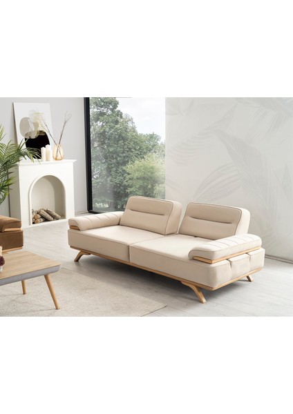 Sürpirz Üçlü Koltuk Krem fırsatları