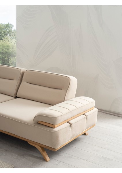 Sürpirz Üçlü Koltuk Krem indirimleri