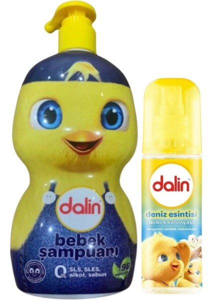 Yenidoğan Erkek Bebek Şampuan 500ML + Kolonya 150ML 2 Li Set