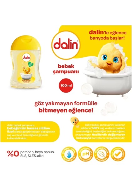 Bebek Şampuanı 100 ml x 2 Li