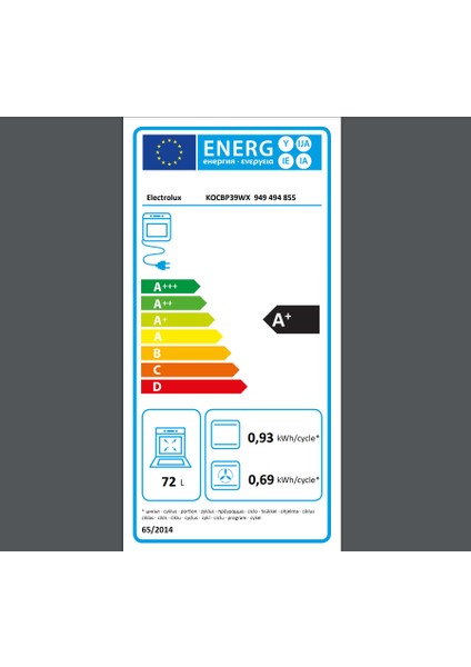 KOCBP39WX A+ Enerji Sınıfı 72L Buharlı Ankastre Fırın Siyah fırsatları