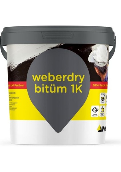 Dry Bitüm 1k 17 kg Su Yalıtım