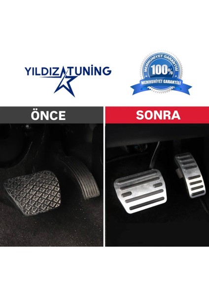 Chery Tiggo 7 Pro Spor Metal Pedal Seti Aksesuar fiyatları