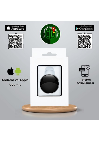 Findmy Tag Ios & Android Uyumlu Gps Airtag Akıllı Takip Cihazı