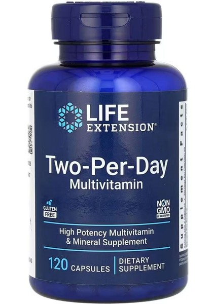 Two-Per-Day Multivitamin 120 Kapsül