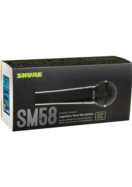 SM58-BLK Özel Üretim El Tipi Vokal Sahne Mikrofonu- Shure Tr Garantili