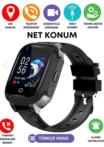 Yeni Torima Y95H Çoçuk Takip Saati 4g Gps Wifi Konumlandırma Simkartlı