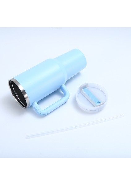 Paslanmaz Çelik Saplı Pipetli Termos Bardak 40oz (Yurt Dışından)