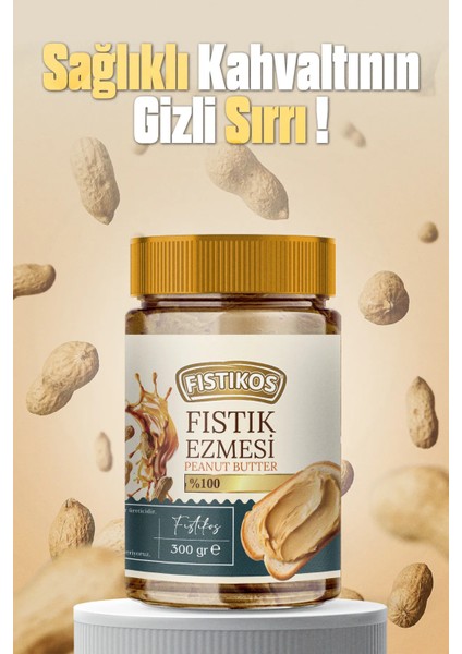 %100 Şekersiz Yer Fıstığı Ezmesi 300 gr modelleri
