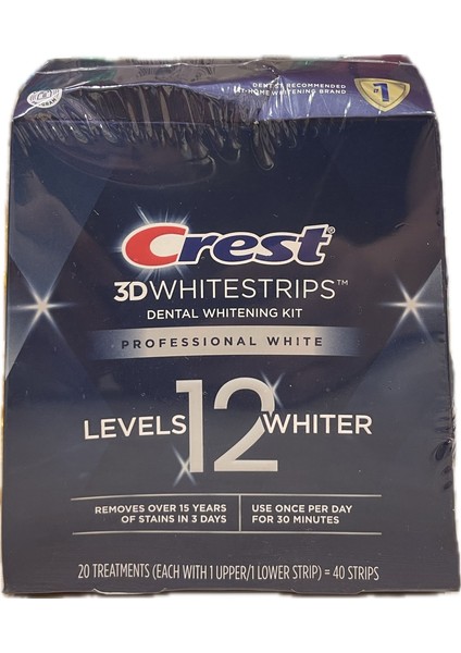 3D Whitestrips Professional Bright Levels 12 - 40 Strips - 20 Günlük