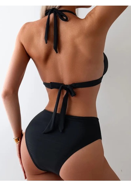 Kadın Boyundan Bağlamalı Zincirli Dalgıç Ikili Mayo Takım modelleri