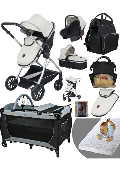 8 in 1 yeni ekonomi paketi 1010 Travel Sistem Bebek Arabası 560 Bebek Oyun Parkı Yatak Beşik