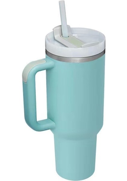 Paslanmaz Çelik Saplı Pipetli Termos Bardak 40oz (Yurt Dışından)