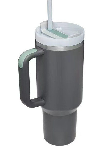 Paslanmaz Çelik Saplı Pipetli Termos Bardak 40oz (Yurt Dışından)