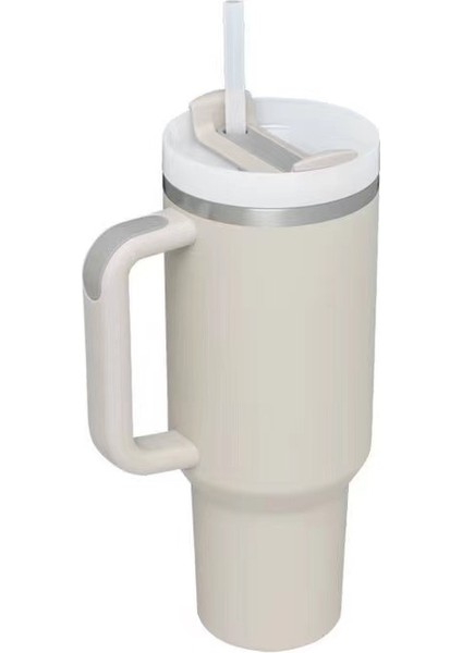 Paslanmaz Çelik Saplı Pipetli Termos Bardak 40oz (Yurt Dışından)
