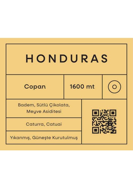 Honduras Filtre Kahve - 250GR fiyatları