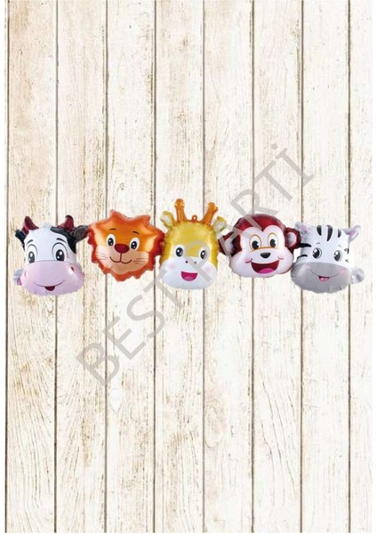 Safari Kafalar Temalı Mini Konsept Folyo Balon Seti