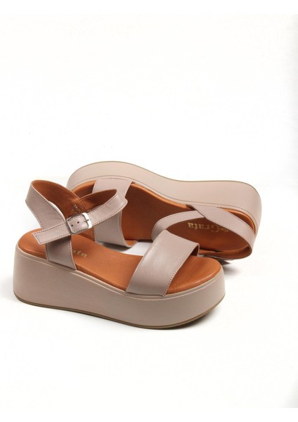 Dina Grata - Kadın Buz Hakiki Deri Sandalet fırsatları