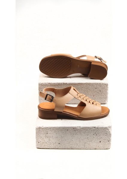 Dina Grata-Kadın Nut Hakiki Deri Sandalet fırsatları