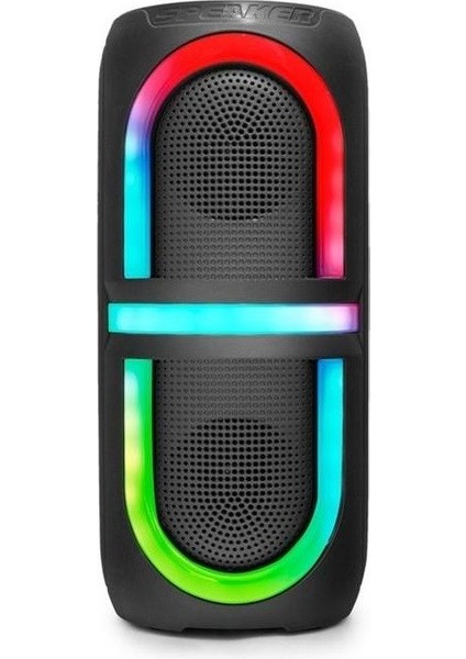 Kımıso QS3636 Bluetooth Hoparlör Rgb LED Fm Radyo 2X5W 2x4"