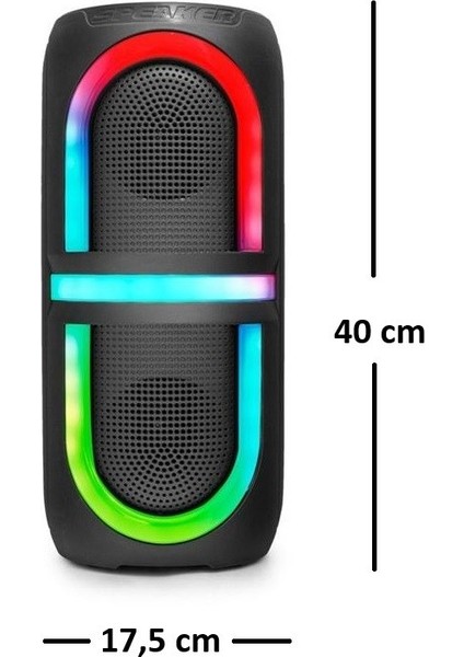 Kımıso QS3636 Bluetooth Hoparlör Rgb LED Fm Radyo 2X5W 2x4" modelleri