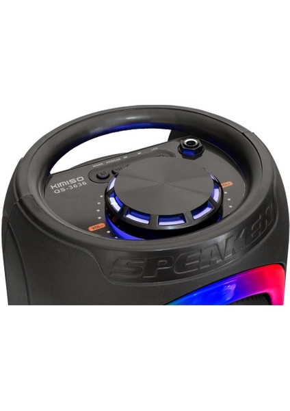 Kımıso QS3636 Bluetooth Hoparlör Rgb LED Fm Radyo 2X5W 2x4" fırsatları