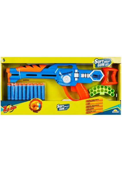 Zapp Toys Soft Bullet Sünger Dart Atan Tüfek - Mavi