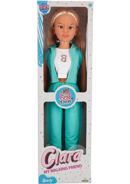 Dollz'n More Yürüyüş Arkadaşım Clara Sporty 80 cm - Yeşil Eşofman Takımlı