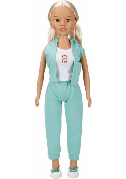 Dollz'n More Yürüyüş Arkadaşım Clara Sporty 80 cm - Yeşil Eşofman Takımlı