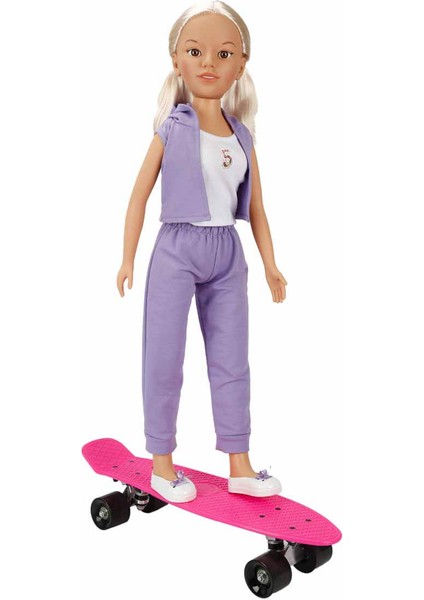Dollz'n More Yürüyüş Arkadaşım Clara Sporty 80 cm - Mor Eşofmanlı Takımlı fiyatları